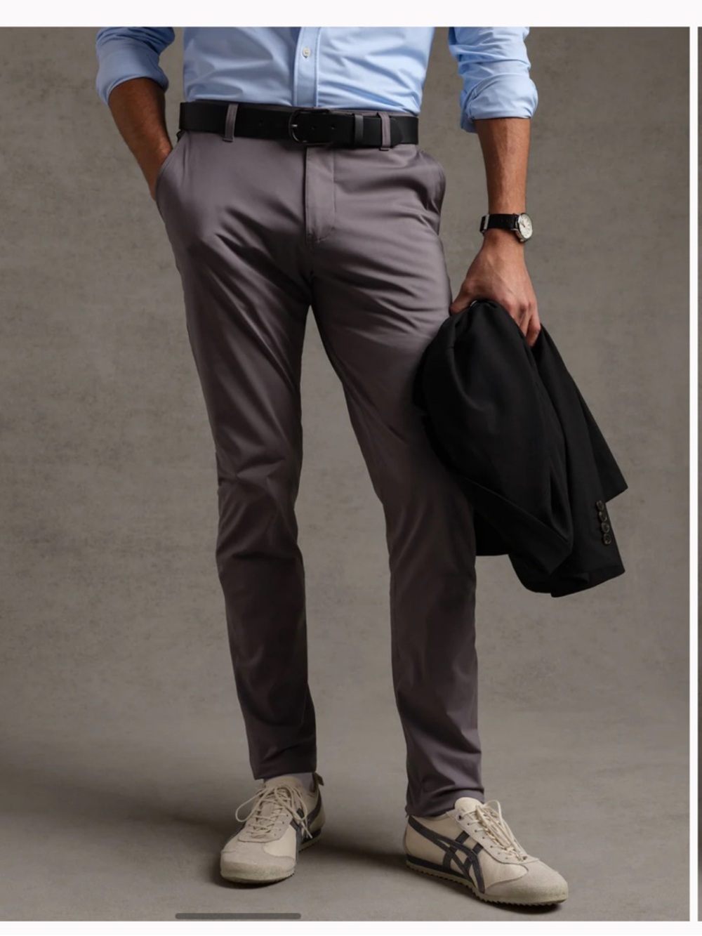 RHONE Men's Commuter Pant in Grey